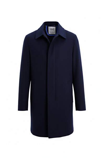 Uki LACİVERT Kaşe Kaban