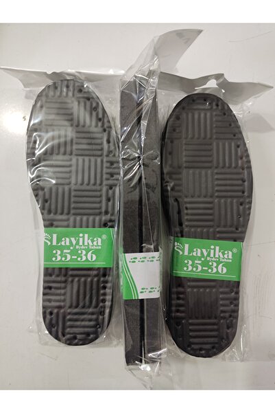 Engin TT Terlik,Patik,Bot Tabanlık Kalın Eva Siyah 35-36 no Taban (10 mm- 3 ç...