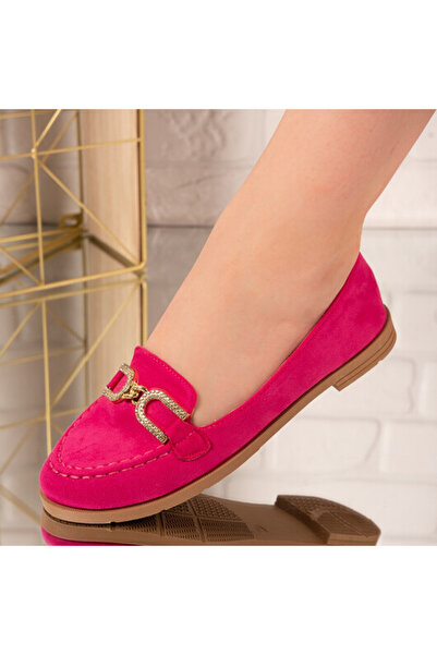 Sofia Store Balerini din piele ecologica intoarsa Elvira