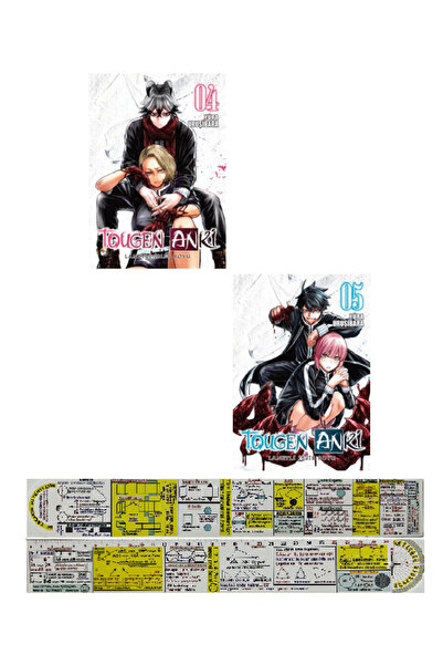 Komik Şeyler Tougen Anki 4-5. Ciltler Manga Seti + Özel Cetvel