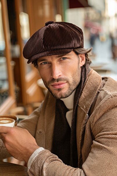 LAGRANZE Men's Velvet Cap Hat