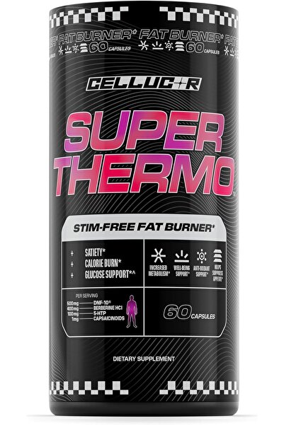 Cellucor سوبر ثيرمو حارق الدهون بالبربرين وخميرة السكاروميسيس لدعم الشهية وال...
