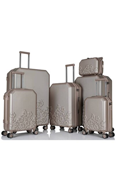 Assoda Dabsh 6-piece travel bag set, beige color