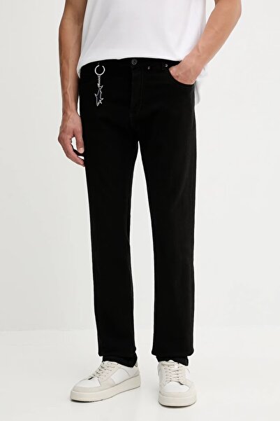 PAUL&SHARK Men's Regular Fit Straight Leg Cotton Denim Black Jeans 15314106-J11