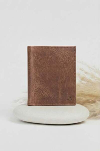 Store محفظة رجالية من الجلد الطبيعي المحمي بتقنية RFID من Ayza