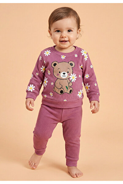 Tuabella طقم بناتي مكون من قطعتين مصنوع من القطن بنسبة 100%