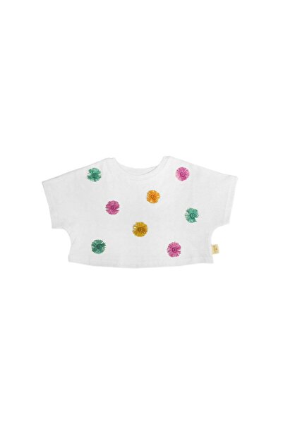 Miela Kids Tasseled Crop T-shirt