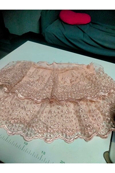 MODA Çocuk Güpürlü Etek 3.4.5.6.7 Yaş Arasi