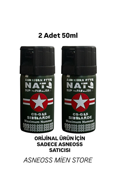 ASNEOSS 2 Adet Bib.er Kişiselsavunma G.azı Sprey 50ml SKT 2030