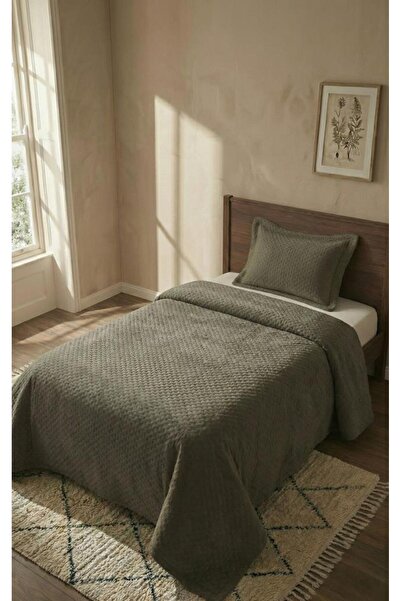 ALTINPAMUK Suede Single Bedspread 180X240 Mink