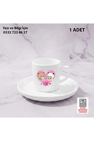Ceymas Hediyelik Kişiye Özel Baskılı Bubu Dudu Baskılı Kahve Fincanı-Kahve Ba...