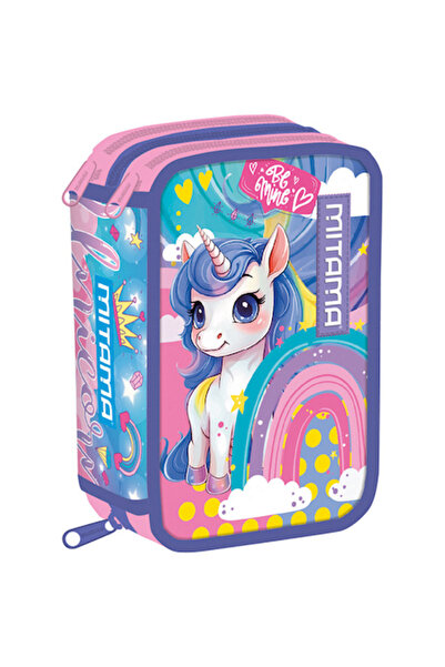 Mitama Equipped Pencil Case with Unicorn Design
