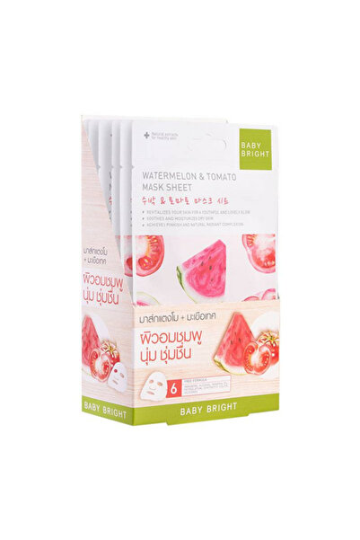 BabyBits قناع ورقي للأطفال برائحة البطيخ والطماطم (6 × 20 غرام)