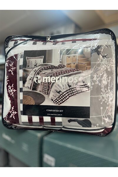 YORGANCI Merinos Tek Kişilik 160x240 Comforter Yorgan Set