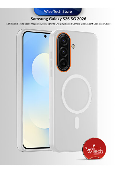 Wtech Samsung Galaxy S26 5G 2026 Hybrid Translucent Magsafe Raised Camera Lip...