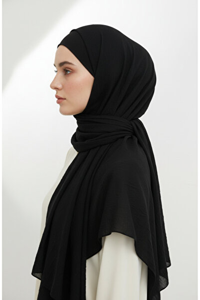 sefamerve شال بامبو كراش 1005-09 أسود