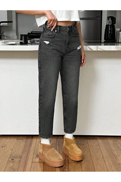 Noxter Women's Denim Trousers with Holes