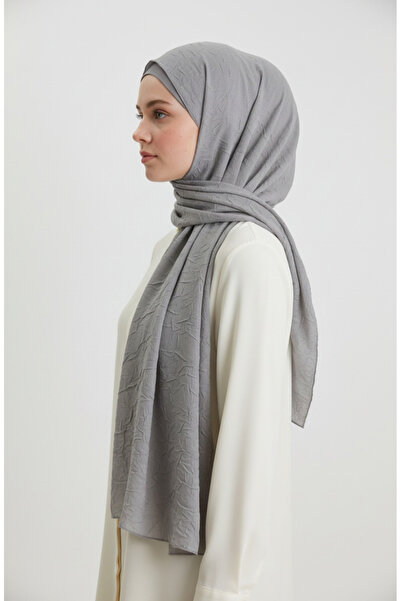 sefamerve Bamboo Kraş Shawl 1005-01 Gray