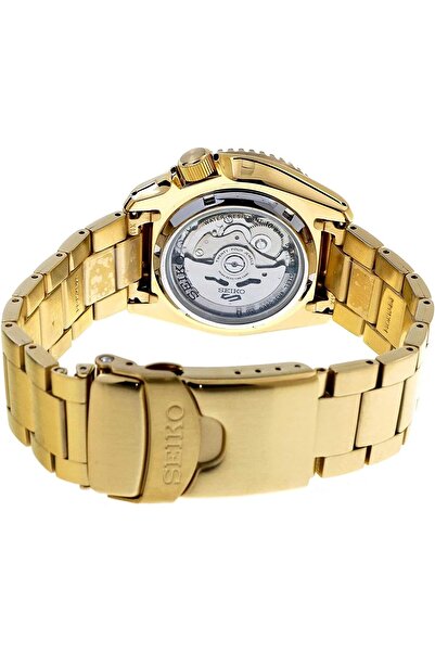 Seiko SRPE74 5 Sports Men's Watch Gold-Tone 42.5mm Stainless Steel