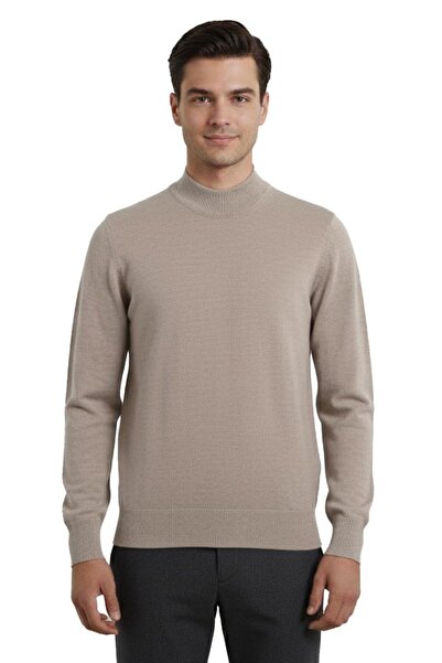 Uki BEJ Yarım Balıkçı Triko Kazak