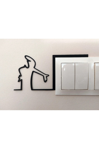 Maker Deha Dekoratif Priz Ve Lamba Anahtarı Çerçevesi Duvar Aksesuarı Süsü Mo...