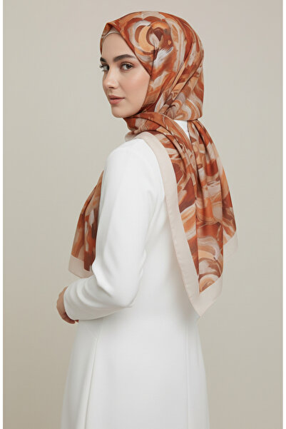 sefamerve Σάλι με σχέδιο λουλουδιών 1006-02 Πλακάκι