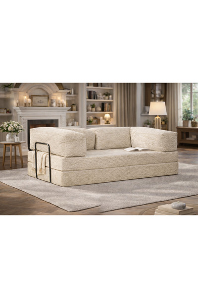 OEM Fitilli Kadife Yataklı Kanepe 80x160 | 50 DNS Rebonded | Silinebilir & Yı...