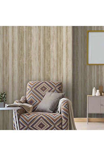 ashomedesign.ro Super Washable Vinyl Wallpaper, Marble Pattern, Beige, UV, Fi...