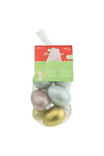 Daco Craft Accessories - AD912 Plastic Eggs Metallic Colors