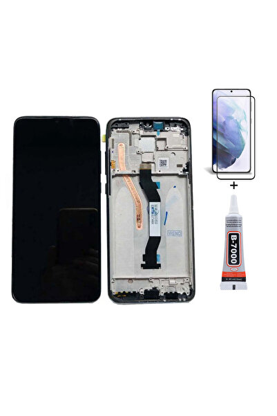 Yedcom Xiaomi Redmi Note 8 Pro Çıtalı Siyah Ekran Lcd Dokunmatik 15ML Yapıştı...