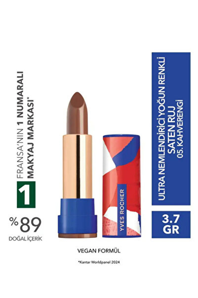 Yves Rocher Ultra Nemlendirici Saten Bitiş Yoğun Renkli Stick Ruj Kamelya Yağ...
