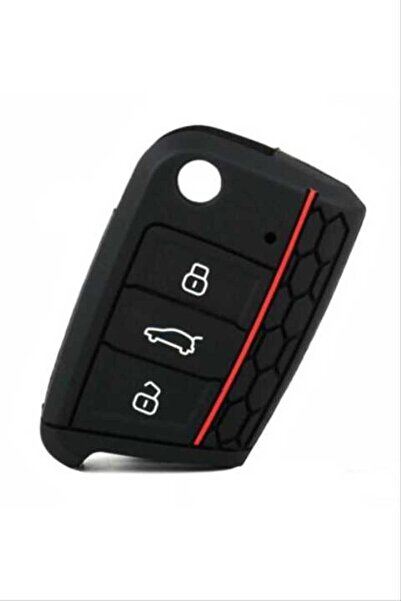 Ufak Tefek Şeyler Volkswagen Silicone Key Case - Red Striped