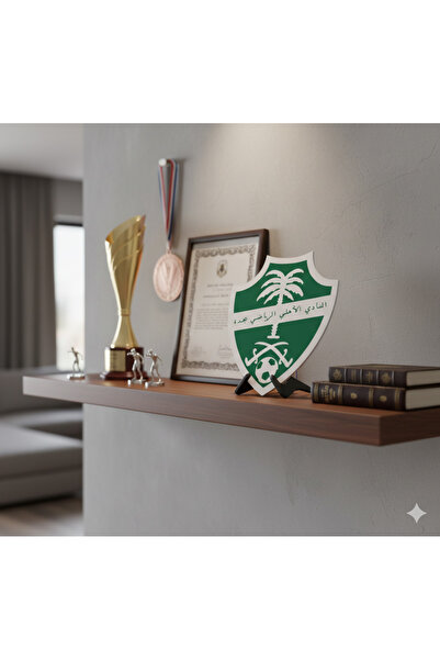 3D Brothers شعار النادي الأهلي التاريخي ثلاثي الأبعاد مع حامل - تصميم الإصدار...