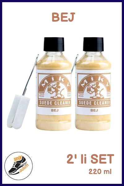 MİKY Süet & Nubuk Yenileyici Likit Boya SET | Canlandırıcı Renk Bakımı | Bej ...