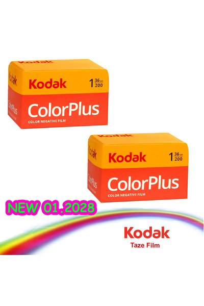 Kodak Colorplus 200-36 poz Analog Taze Renkli fotoğraf filmi 01.2028 tarihli-...
