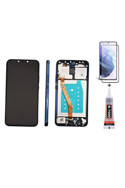 Yedcom Huawei Mate 20 Lite Çıtalı Mavi Uyumlu Ekran Lcd Dokunmatik 15ML Yapış...