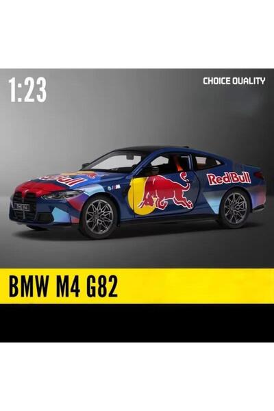 scntoys BMW M4 Diecast Model Araba BMW M4 REDBULL Yarış Arabası