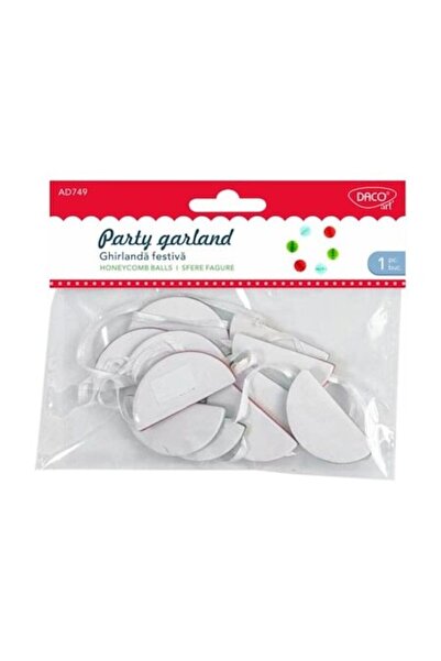 Daco Festive Garland from Paper, Diameter 5 cm