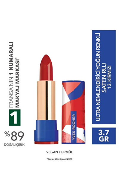 Yves Rocher Ultra Nemlendirici Saten Bitiş Yoğun Renkli Stick Ruj Kamelya Yağ...