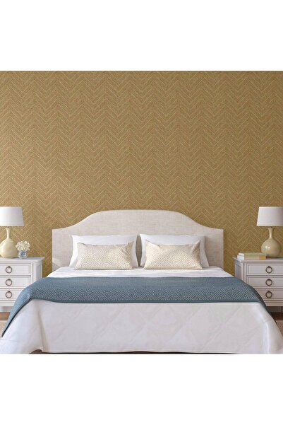 ashomedesign.ro Super Washable Vinyl Wallpaper, Wood Paneling Pattern, Beige-...