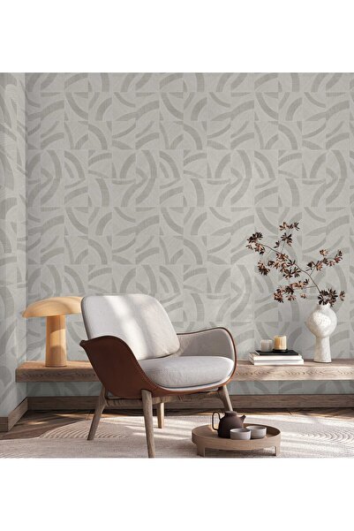 ashomedesign.ro Super Washable Vinyl Wallpaper, Geometric Pattern, Cream, UV,...