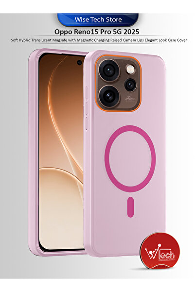 Wtech غطاء حماية أنيق وشفاف لهاتف أوبو رينو 15 برو 5G 2025، بتصميم هجين أنيق ...