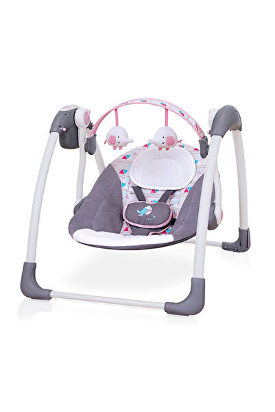 OEM Leagan Bebelusi Portabil si Reglabil Premium cu Sunete - Roz