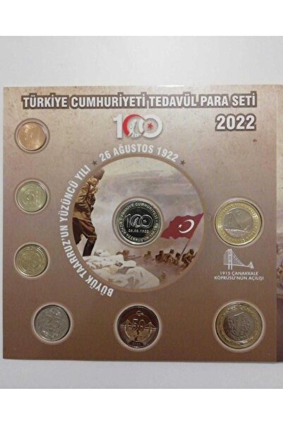 emir koleksiyon coin & paper collection Türkiye 2022 Yılı Özel Üretim Tedavül...