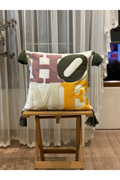 Nari Collections غطاء قلاب مزخرف مطرز بنقطة واحدة