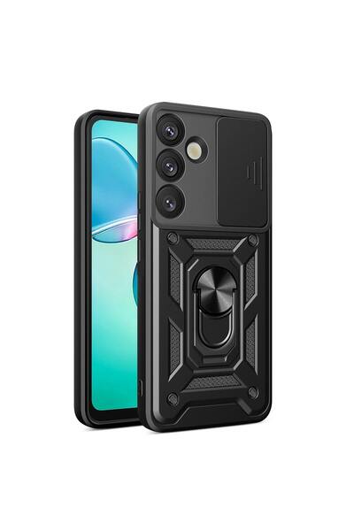 OEM Хибриден Armor CamShield калъф за Samsung S25 Plus - черен