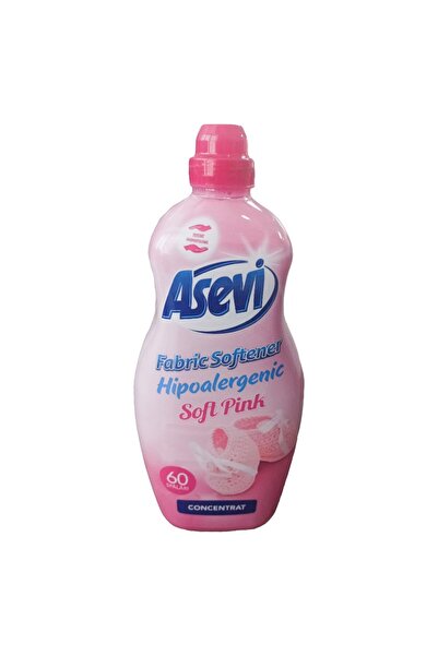 ASEVI Set of 3 x Hypoallergenic Soft Pink Fabric Softener, 60 washes, 1.5 l