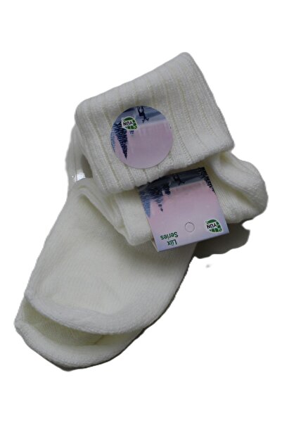 Umel Tekstil Kadın Bot Çorabı %100 Yün Tekli Pakette