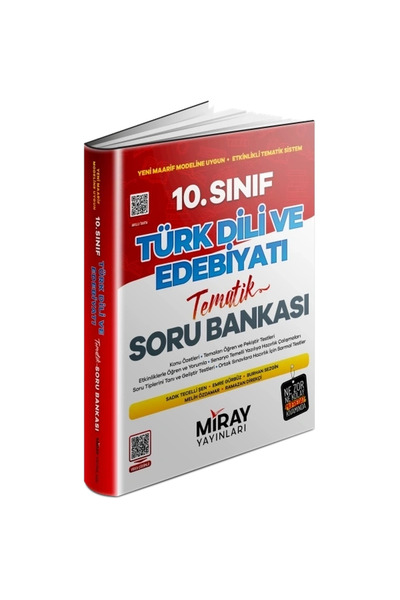 Miray Yayınları 10. Sınıf Türk Dili ve Edebiyat Tematik Soru Bankası 2026 Mod...