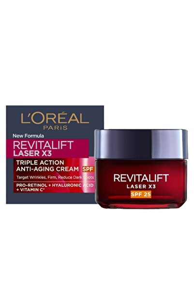 L'Oreal Paris Set 2 x Crema de Zi Loreal Paris Revitalift Laser SPF 25, 50 ml